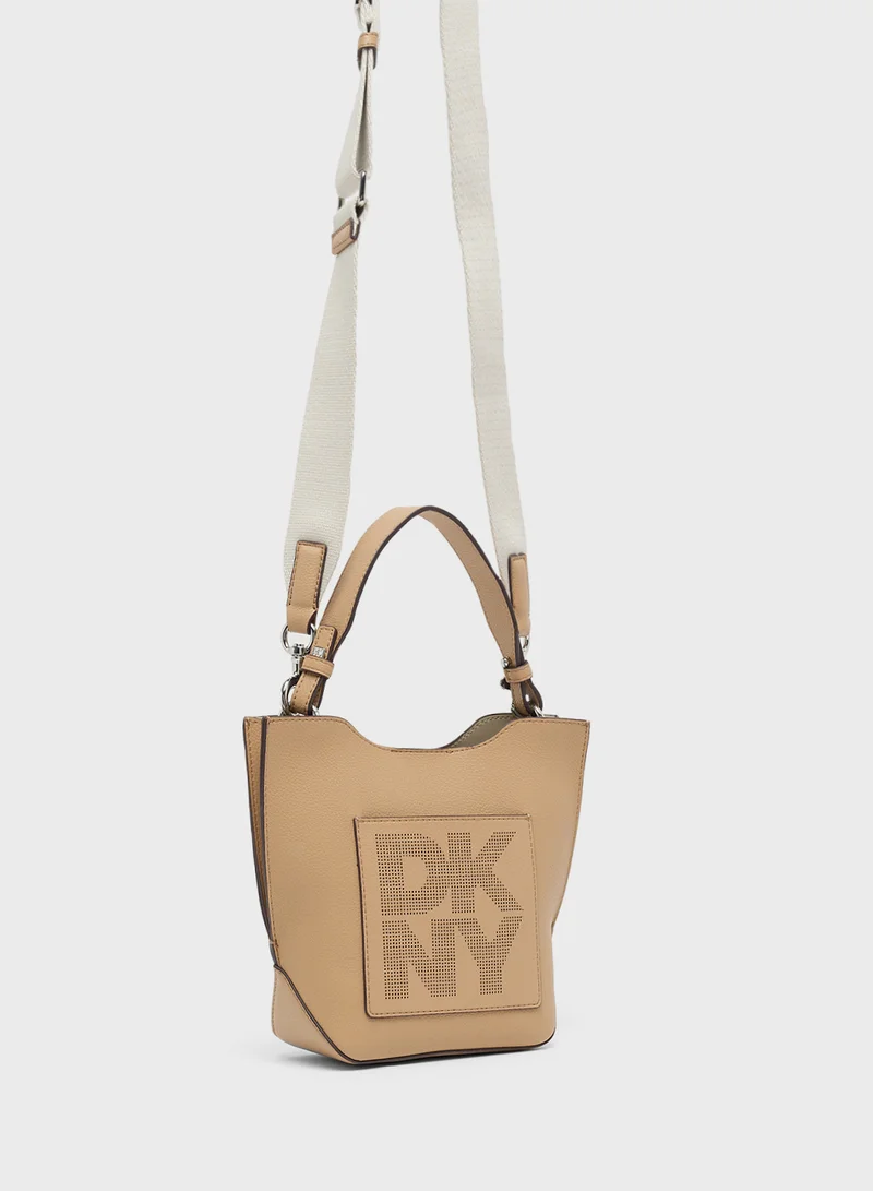 DKNY Logo Toby Bucket Crossbody