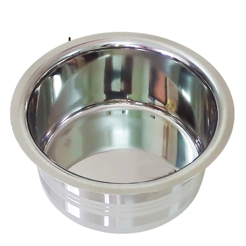 Starlinks Stainless Steel Induction Compatible Vessel SS Tope kadai Patila Cook Pots -1 Piece. Capacity: 2000ml,(2.0Liter) Approx.Wt.390gm. /BK 6 - Image 2