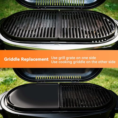 FORYEYC 13" Cast Iron Griddle for Coleman Roadtrip Grill 285 225 Table Top Accessories Replacement Parts - Nonstick Reversible Griddle for Stove Top/Gas Grill/Oven & Outdoor BBQ for Swaptop Cooktop LX LXE LXX - Image 2