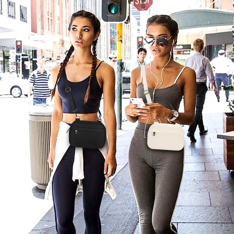 MAXTOP Small Crossbody Bags for Women Men Cellphone Belt Bag Purse Fanny Pack with Adjustable Strap Black Sling Bag for Traveling Casual Festival Gifts - Image 2