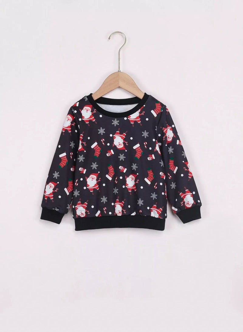 Toddler Boys 1pc Christmas Print Sweatshirt - Image 1
