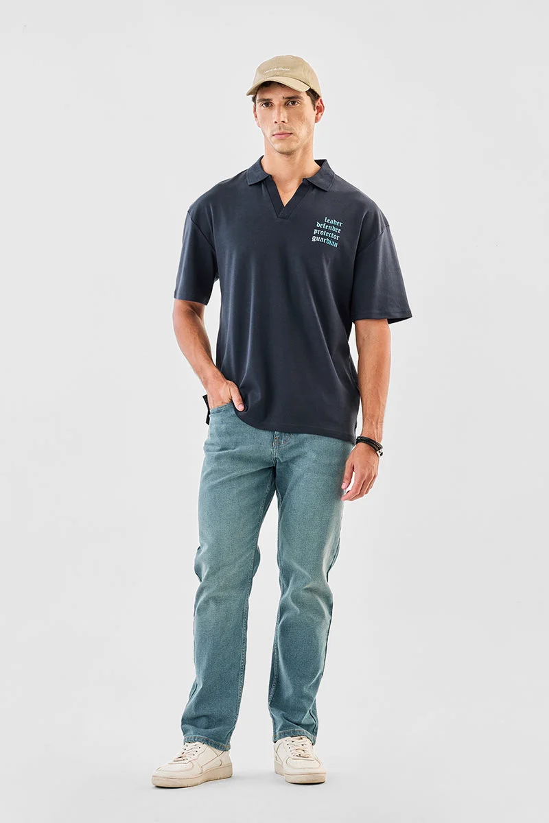 SNITCH Defenders Oversized 100% Cotton Polo T-Shirt