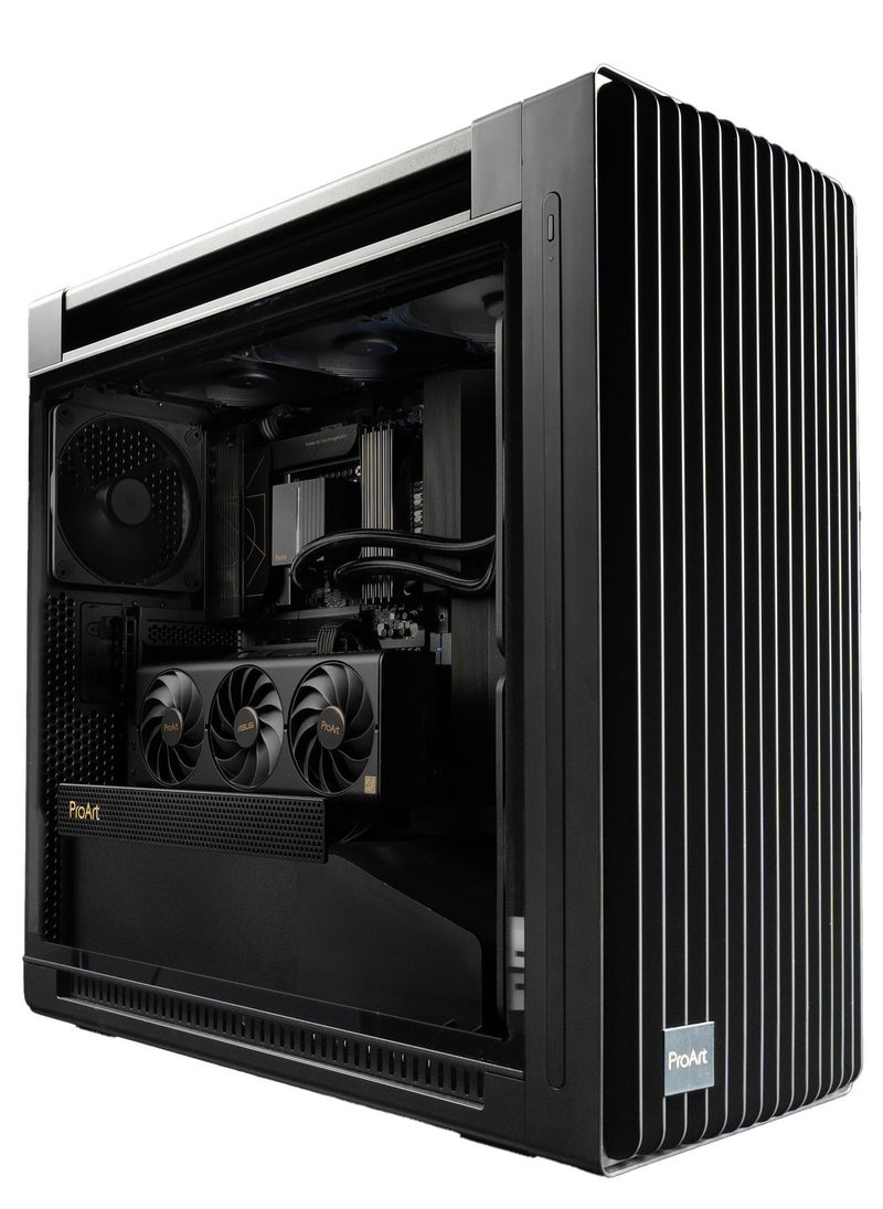 NANOTECH - Asus ProArt Workstation - Intel Core i7-14700K Processor, 20 Cores & 28 Threads, DDR5 32GB (2*16) 7200MHz Ram, 2TB Gen4 NVMe M.2 SSD+10TB HDD, Nvidia GeForce RTX 4060Ti OC Edition 16GB GDDR6 Graphics Card, 3 Fan AIO Liquid Cooler, 850W 80 Plus Power Supply, Windows 11 Pro | Wi-Fi + BT - Image 1
