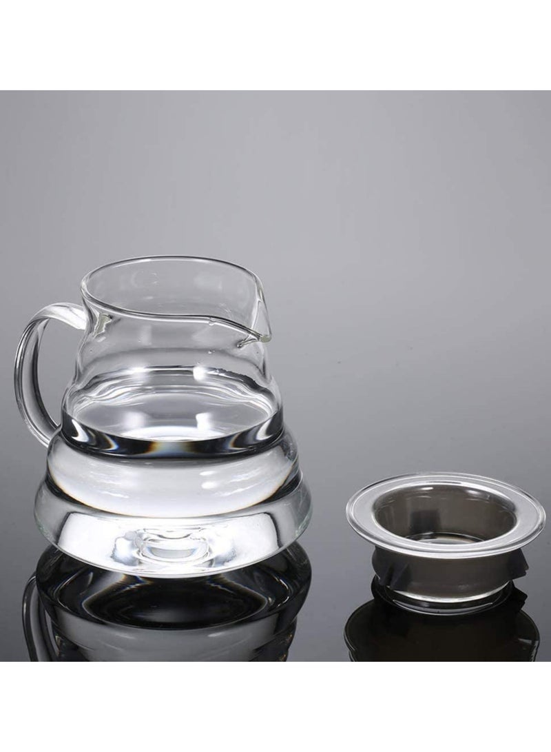 1Chase 600ML Borosilicate Heat Resistant Glass Coffee Server Pot For Pour Over Coffee Maker, Hand Drip Coffee Jug Decante - Image 5