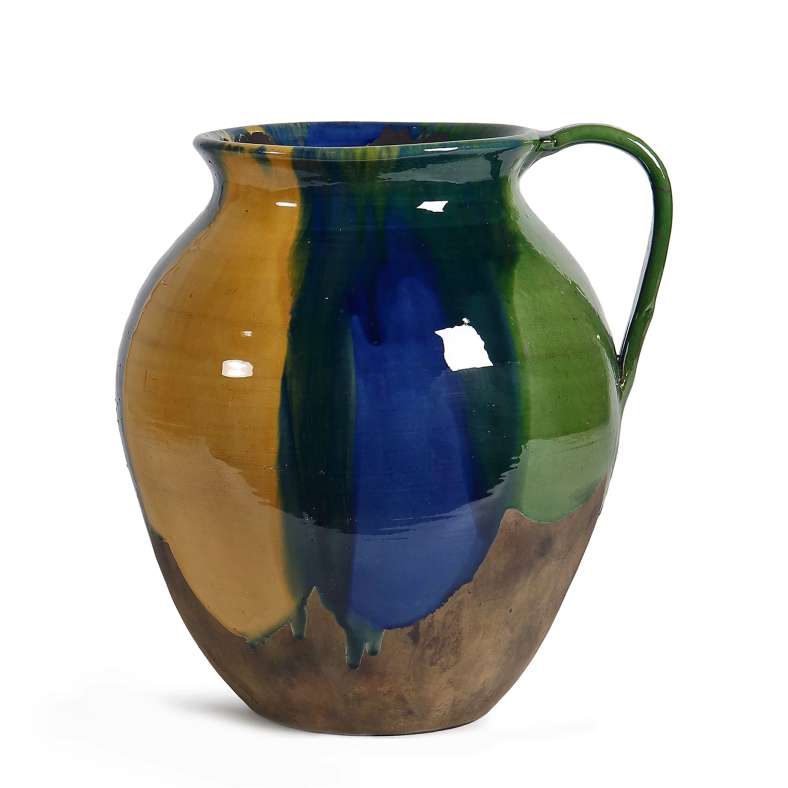 Pan Home Sancai Terracotta Tang Handle Vase 33x29x35cm - Blue - 112CPZ9900019 - Image 3
