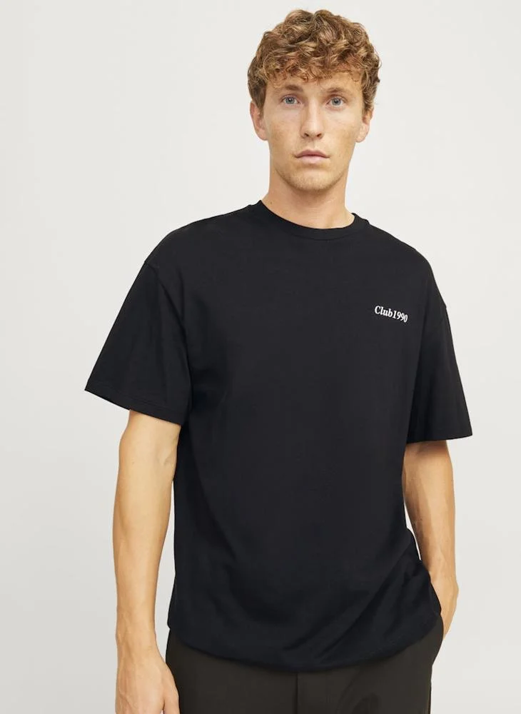 JACK & JONES Logo Print Crew Neck T-Shirt