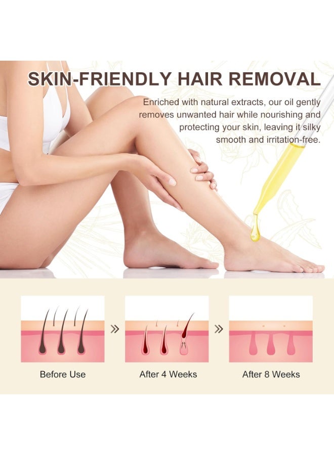 ATRJSZ Cyperus Rotundus Oil, Natural Cyperus Rotundus Oil for Hair Removal, Reduces Unwanted Hair Growth, Moisturizes & Soothes The Skin, Reducing Body Hair Growth, Shrink Pores, Suitable for All Skin Types - Image 5