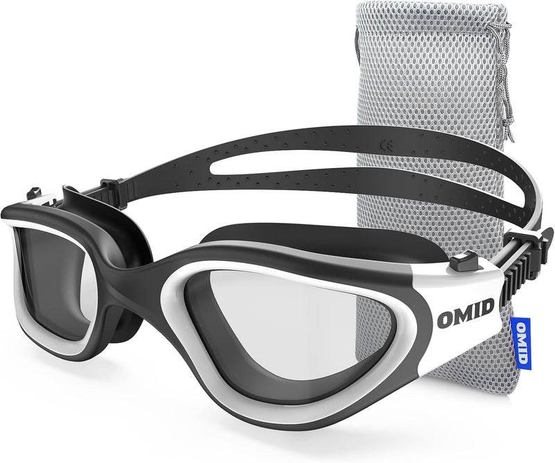 OMID Swim Goggles, P2 Polarized Swimming Goggles for Men Anti-fog Goggles Swimming for Adult Women - Image 1