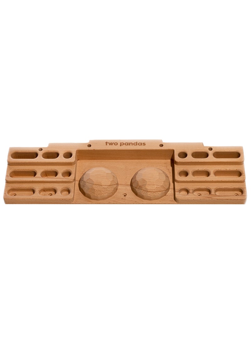two pandas - Pandas Hang Board Grip Trainer Finger Exercise Climbing Bouldering Calisthenics - Image 1