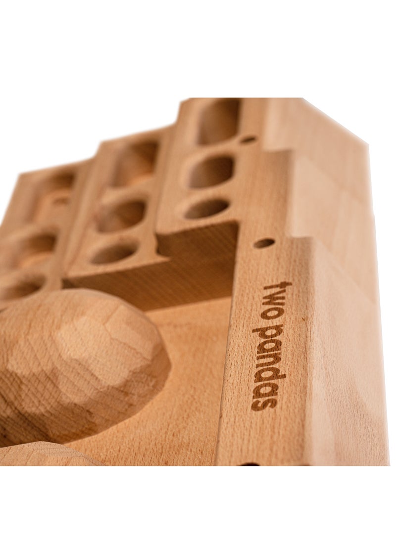 two pandas - Pandas Hang Board Grip Trainer Finger Exercise Climbing Bouldering Calisthenics - Image 1