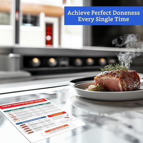 GLOBE ROCKET Meat Temperature Chart Magnet (5 x 7.6 in) - Meat Temp Magnet - Steak Temperature Chart -Internal Cooking Temps for Steak, Chicken, Pork, Beef, Turkey - Image 5