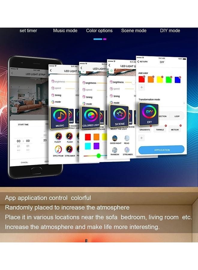 XiuWoo Remote Control RGB LED Corner Floor Lamp - Image 3