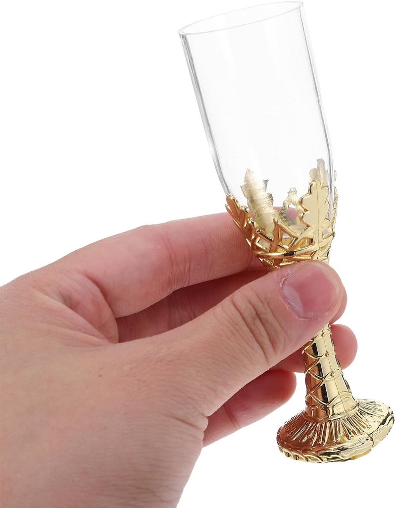 6pcs Rustic Communion Chalice Goblets Plastic Stemware Beverage Cups for Church Ceremony Wedding Party Decorations - Image 3