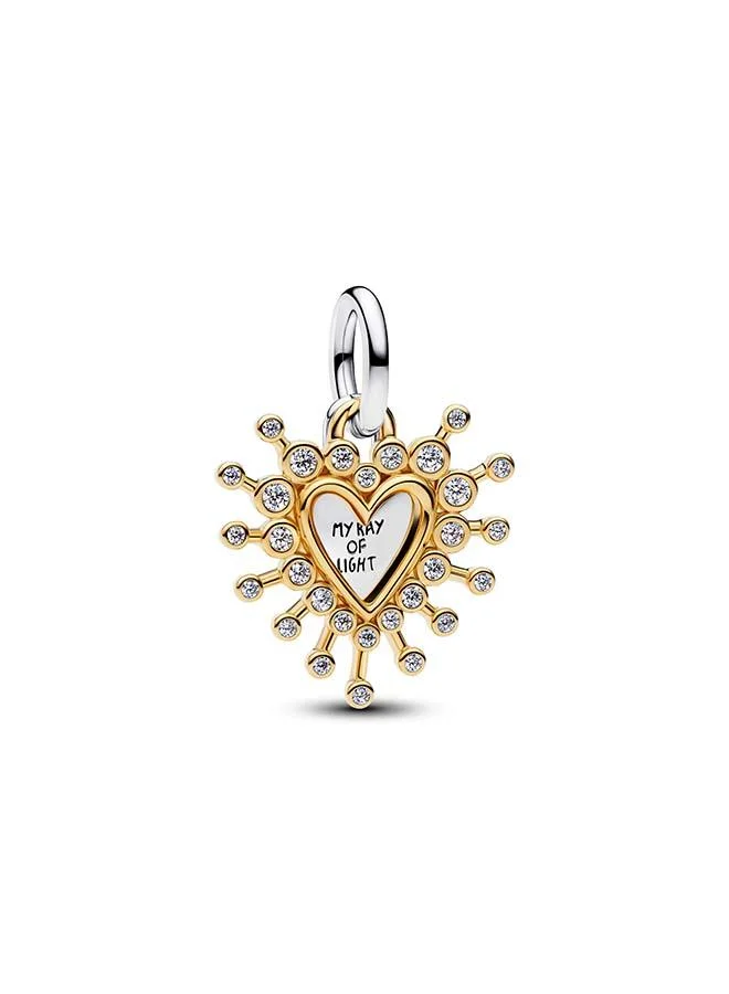 Radiant Heart Double Dangle Charm