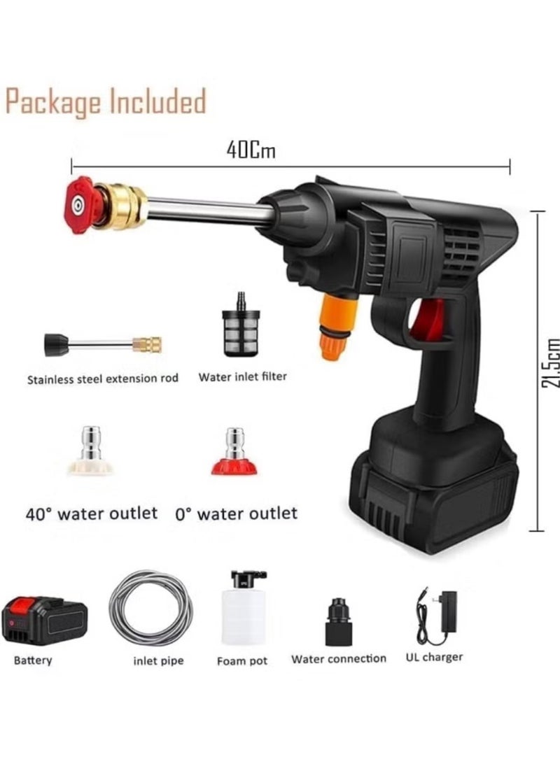 CORDLESS ELECTRIC POWER WASHER 48V,2BATTERIES,LONG HOSE,MULTIPLE SPRAY HEADS,PERFECT FOR CAR WASH,WINDOWS,OUTDOOR AND CAMPING CLEANING - Image 1