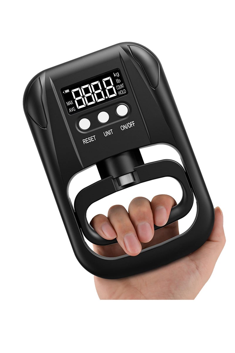Digital Hand Dynamometer Grip Strength Trainer Electronic Hand Grip Strength Tester Grip Strengthener Hand Exerciser Meter Hand Grip Training Gauge 265 Lbs / 120 Kgs for Sport Home School Use - Image 1