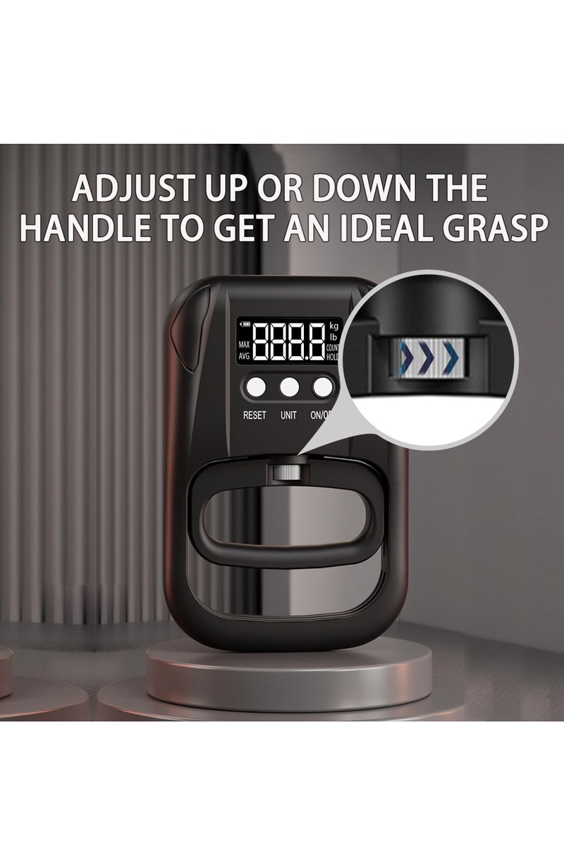 Digital Hand Dynamometer Grip Strength Trainer Electronic Hand Grip Strength Tester Grip Strengthener Hand Exerciser Meter Hand Grip Training Gauge 265 Lbs / 120 Kgs for Sport Home School Use - Image 5
