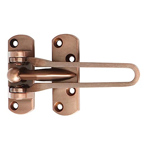 Alise Swing Bar Door Guard,Door Latch Lock for Front and Inside Doors,Security Latch for Kids Safety,Hinged Swing-in Doors,Home Security, Hotel Door Latches,Red Bronze - Image 1