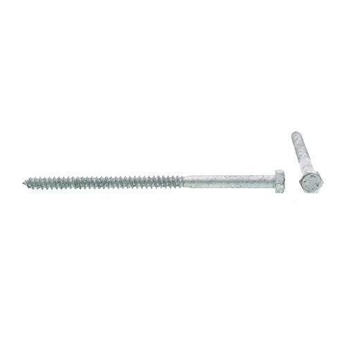 Prime-Line 9056009 Hex Lag Screws, 5/16 In. X 6 In., A307 Grade A Hot Dip Galvanized Steel (15 Pack) - Image 2