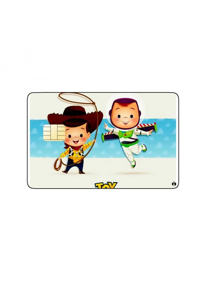 RKN PRINTED BANK CARD STICKER Animation Buzz And Woody From Toy Story By Disney - Image 2
