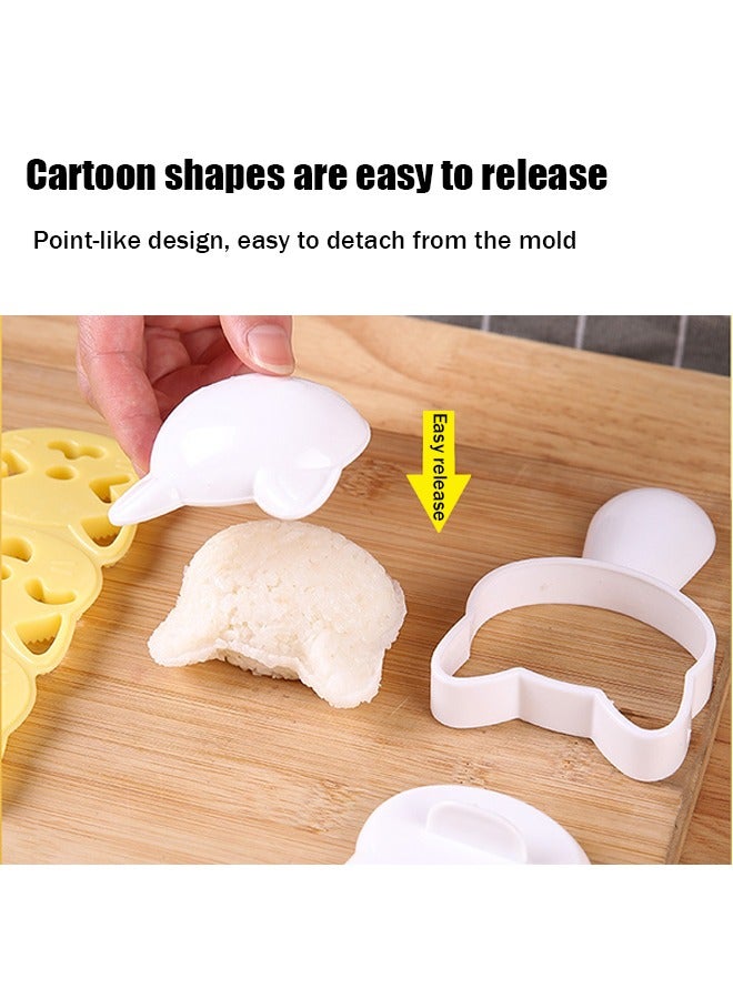 Rice Ball Mold Set Cat Lovely Rice Ball Mold Sushi Mold Pattern Sushi Kitchen Rice Mould Sandwich DIY Kitchen Tools - Image 4