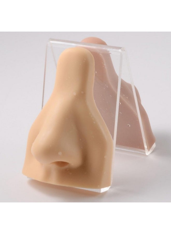 minkissy - Silicone Prosthetic Nose Soft Silicone Fake Nose Jewelry Display Nose Silicone Nose Human Model Silicone Body Parts Ear Jewelry Nose Body Part Accessories Perforation 3D - Image 1