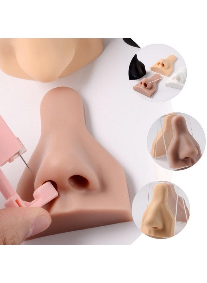 minkissy - Silicone Prosthetic Nose Soft Silicone Fake Nose Jewelry Display Nose Silicone Nose Human Model Silicone Body Parts Ear Jewelry Nose Body Part Accessories Perforation 3D - Image 1