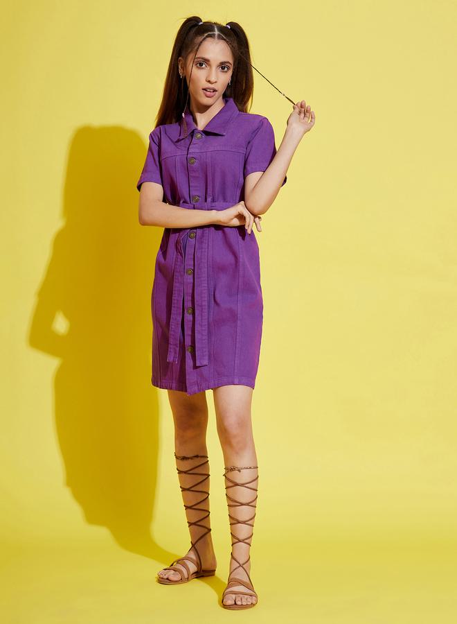 نو- ڤو فستان بحزام عملي - Image 1