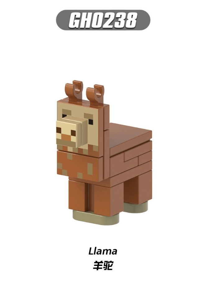 Set of 6 custom mini character toys, building block games for kids and adults. Build your own adventure with famous figures, character figurines, male figures with assorted blocks, kids’ blocks, building toys, boys’ toys, girls’ block toys, creative building game for kids, character-based block play, construction blocks, creative building set for girls, building toys for children and unique dolls, character block toys for ages 3 and up. - Image 2