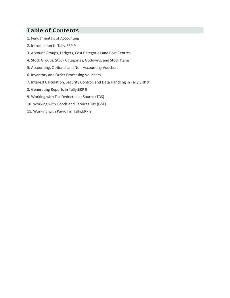 Tally.ERP 9 with GST in Simple Steps - Image 2