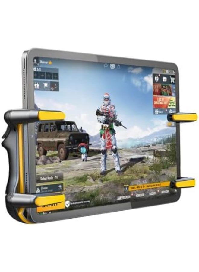 PUBG Game Controller Trigger with Rapid Fire, 6 Fingers Gaming Grip Gamepad Joystick L1R1 L2R2 for iPad, Tablet, Android - Image 1