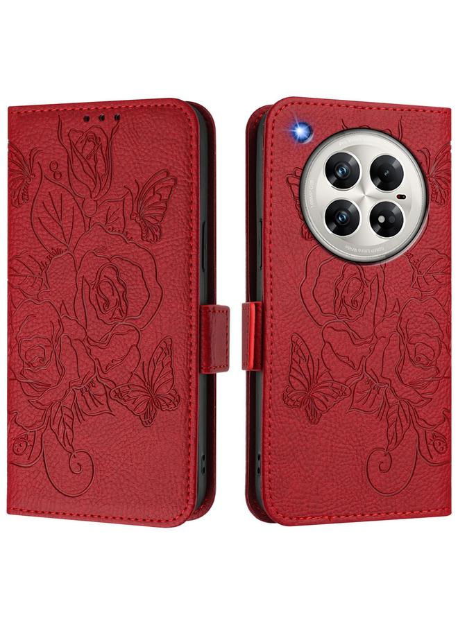 S-TOP Case For Infinix Zero 40 5G / 4G Embossed Rose RFID Anti-theft Leather Phone Case - Image 2