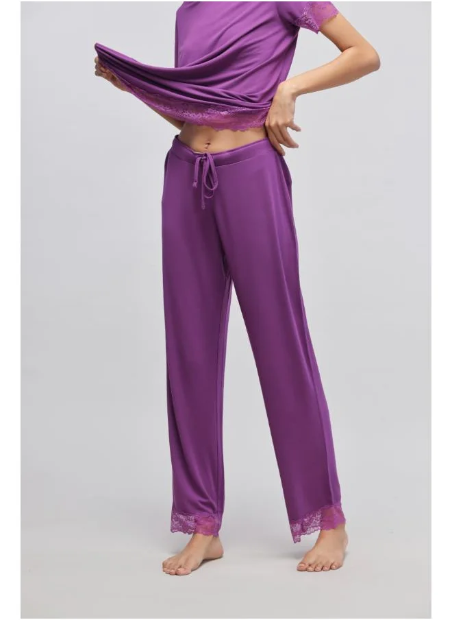 NeceSera Dreamy Purple Lace Pajamas