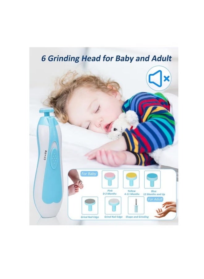 دوكو 20PCS الرعاية الصحية للأطفال الجدد ومجموعة الرعاية ، 20 في 1 مجموعة تقطيع الأظافر الكهربائية للأطفال حديثي الولادة مجموعة الرعاية الصحية للأطفال حديثي الولادة الأطفال الصغار الأطفال الأولاد البنات الأطفال 0-3 سنوات (أزرق) - Image 2