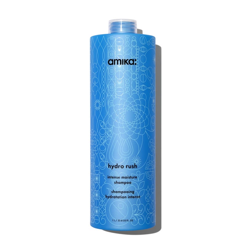 amika hydro rush intense moisture shampoo with hyaluronic acid 1000ml