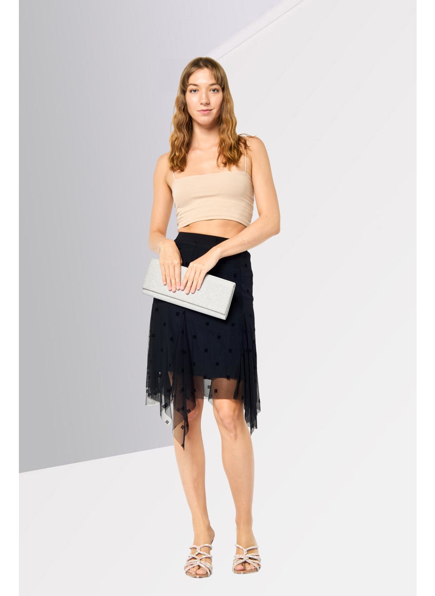 GIVENCHY Women Brand Logo Mini Skirt, Black  - Image 2