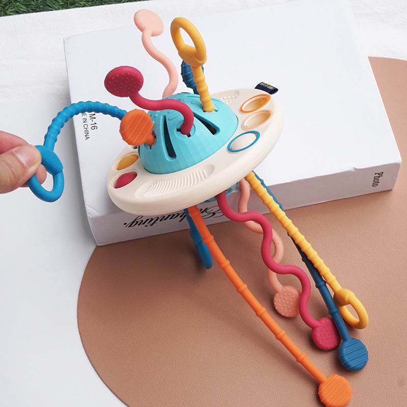 Toys For Infants And Young Children 0-1 Years Old Baby Early Education Smoking Flying Saucer Finger Exercise Hand Fine Movement Wisdom - Image 3