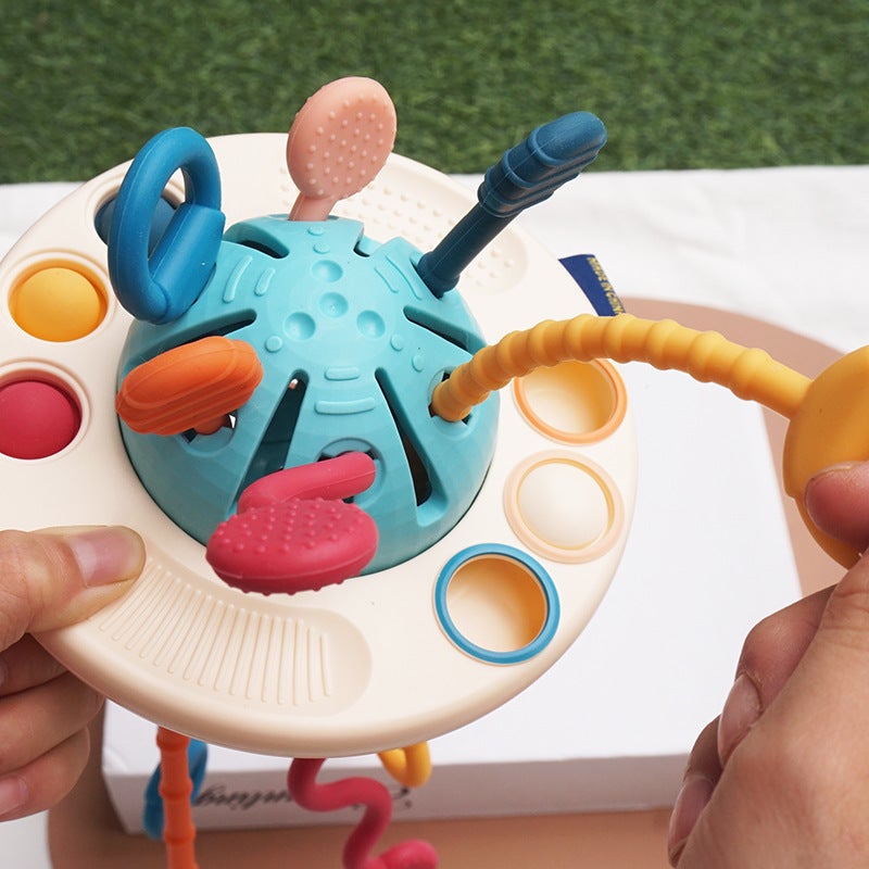 Toys For Infants And Young Children 0-1 Years Old Baby Early Education Smoking Flying Saucer Finger Exercise Hand Fine Movement Wisdom - Image 4