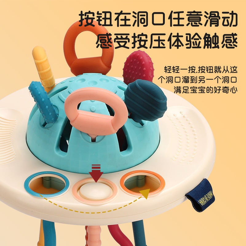 Toys For Infants And Young Children 0-1 Years Old Baby Early Education Smoking Flying Saucer Finger Exercise Hand Fine Movement Wisdom - Image 5