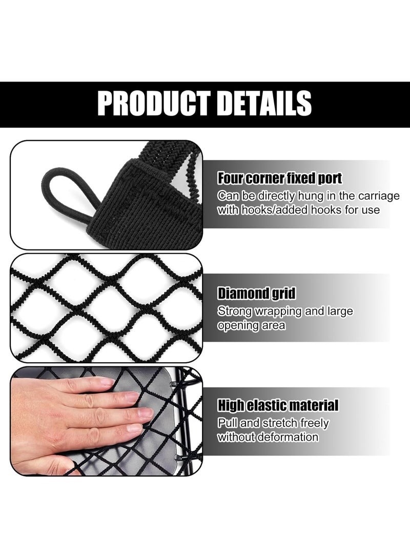 KOWVOWZ Luggage Net for E-Scooter & E-Bikes, Storage Bungee Net with Elastic Band, 28 x 30 cm, Cargo Nets for Motorcycle Helmet, Bikes, E-Bike, Trike Bicycle, Scooters - Image 5