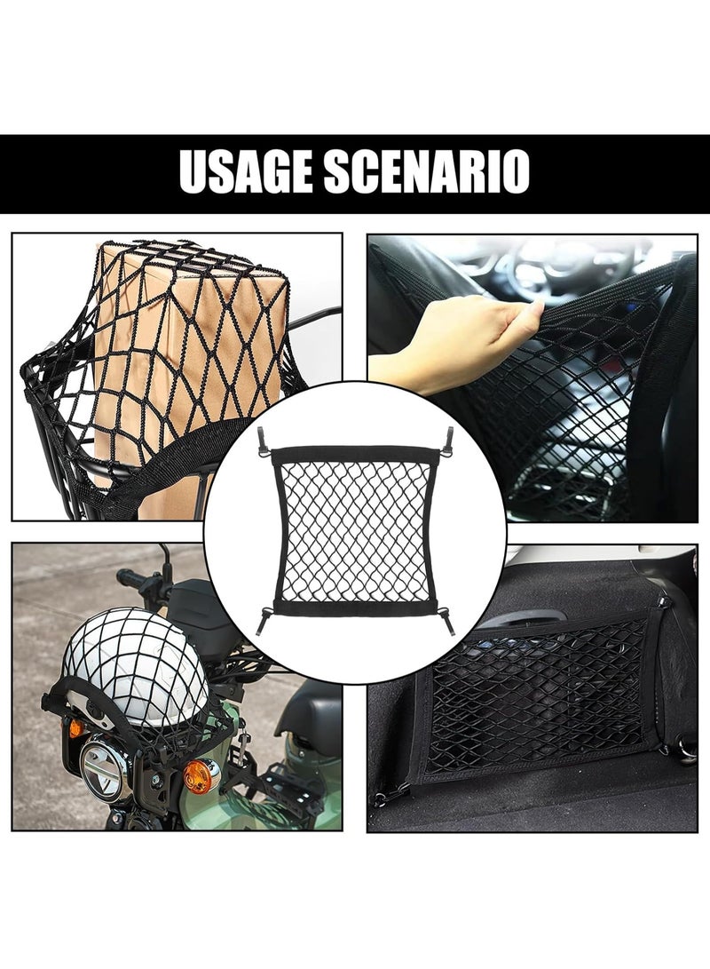 KOWVOWZ Luggage Net for E-Scooter & E-Bikes, Storage Bungee Net with Elastic Band, 28 x 30 cm, Cargo Nets for Motorcycle Helmet, Bikes, E-Bike, Trike Bicycle, Scooters - Image 3