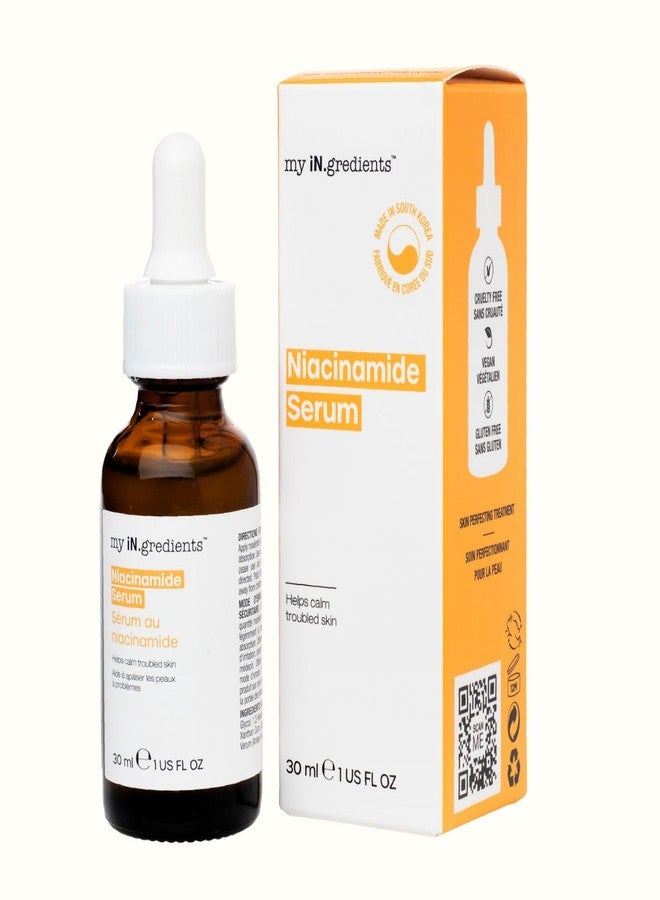 Masque Bar My Ingredients 10% Niacinamide Serum for Face +1% Zinc -Pore Reduction, Glowing serum for Face, Evens Out Skin Tone, 5.7 pH -Hydrating for All Skin Types -Paraben & Cruelty Free-30ml - Image 1