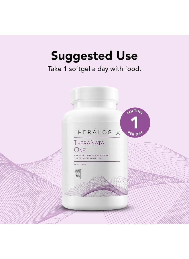 Theralogix Theranatal One Prenatal Vitamin - 90-Day Supply  - Image 4