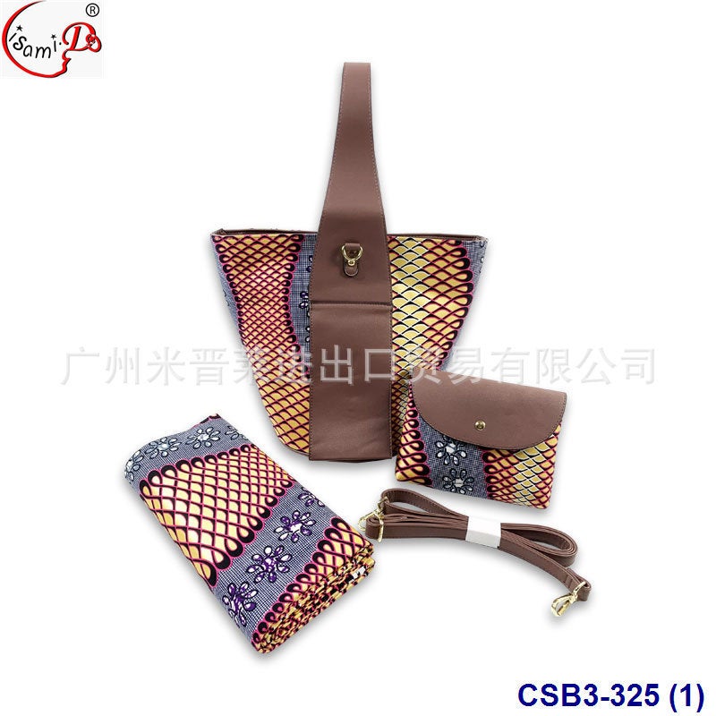 African Style New Wax Cloth Clutch Waxbags