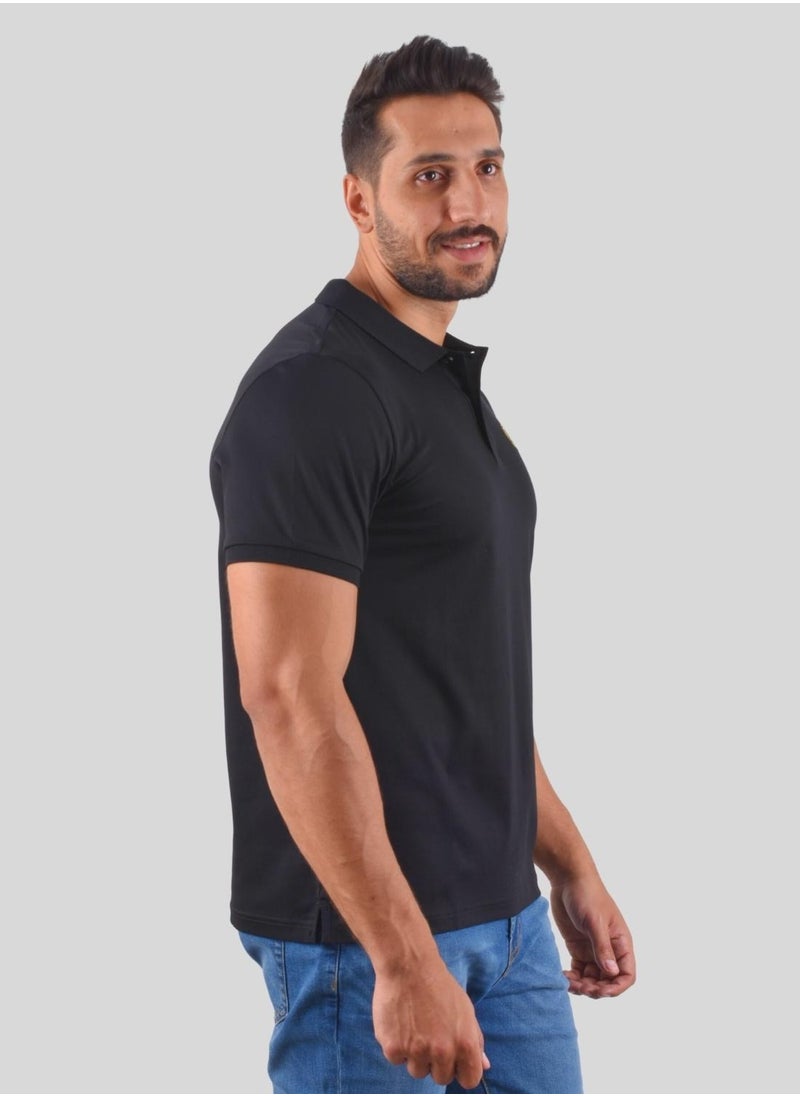 GIORDANO - Men's Luxury Touch Polo Black - Image 1