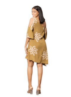 CH Glamstore One shoulder Floral Print Casual Dress with Varied Hem  - Image 2