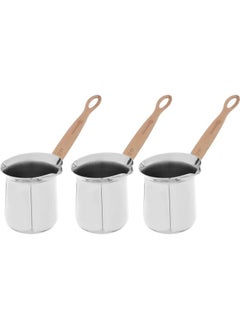 Korkmaz Steel Coffee Pot Set 3 Pieces Gold 
