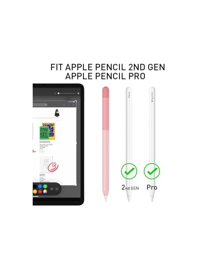 PROMASS Pencil Case Compatible with Apple Pencil Pro and Apple Pencil 2nd Generation Case, Gradient Color Case Sleeve Silicone Cover Accessories for Apple Pencil - Image 3