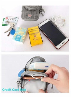 Sports Running Armband Phone Holder, Running Bag, Sports Armband for iPhone, Samsung and all Android Phones (Navy Blue)