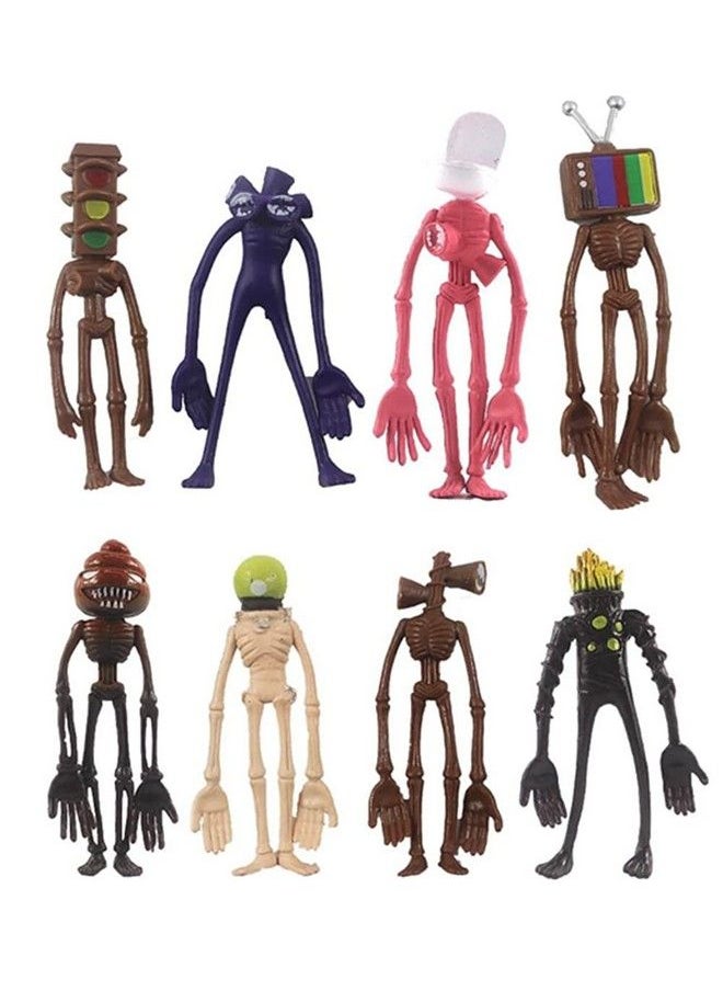 Generic - , 8Pcs,Siren Head Toy, Toys,Scp 6789,Model Toy Of Siren Head，3.94.7 Inch - Image 1